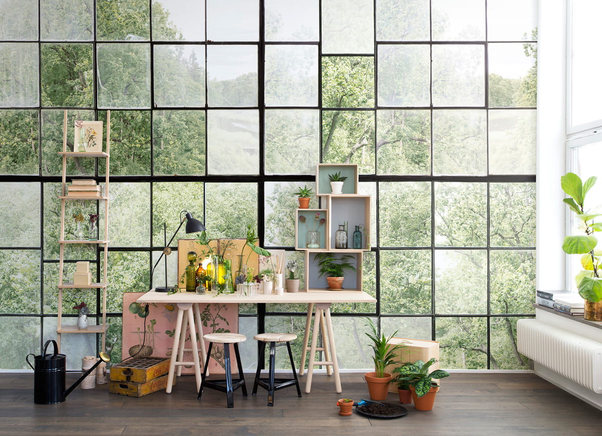 Wandbild Factory Window