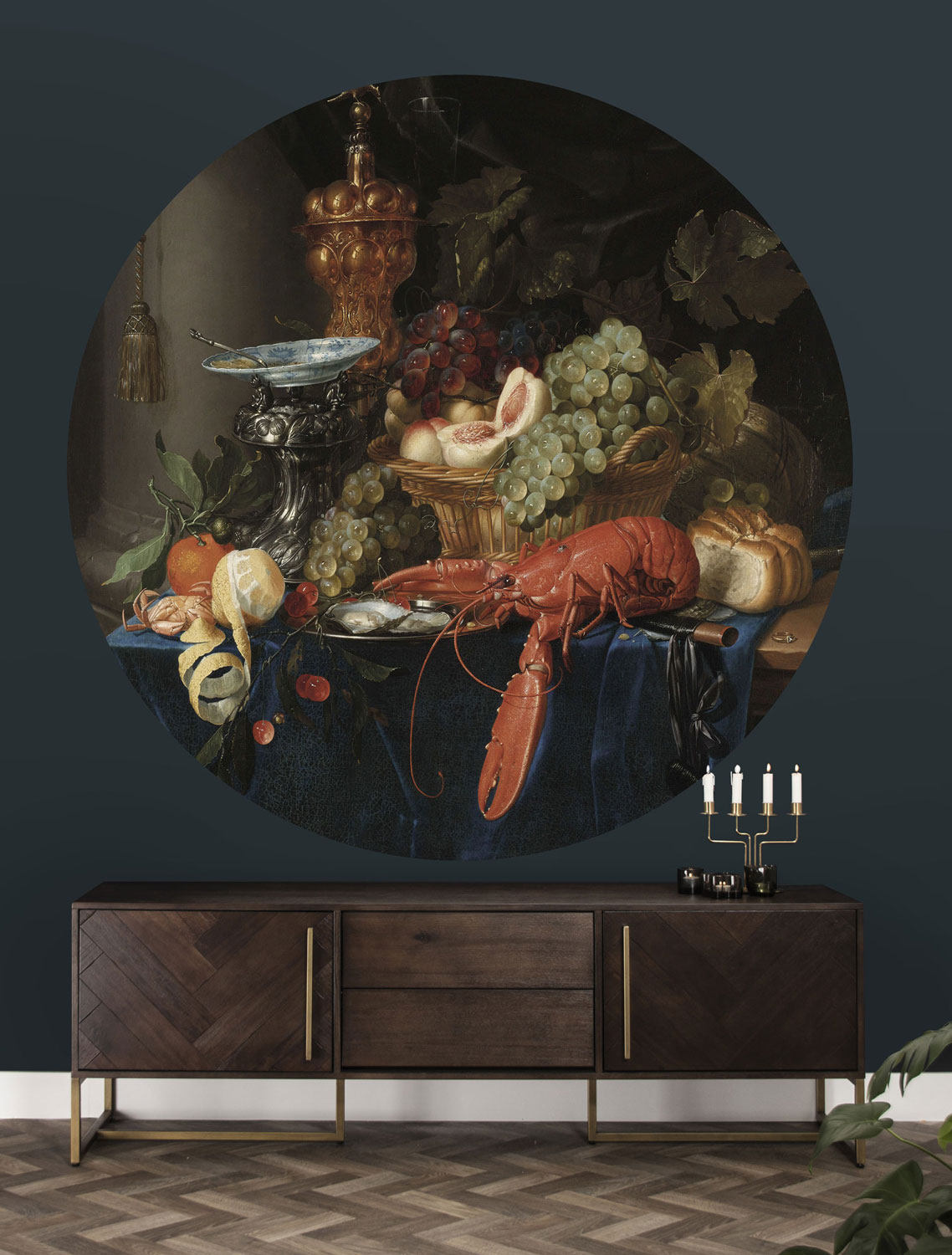 Wandbild Lobster Circle - M - 1.9m