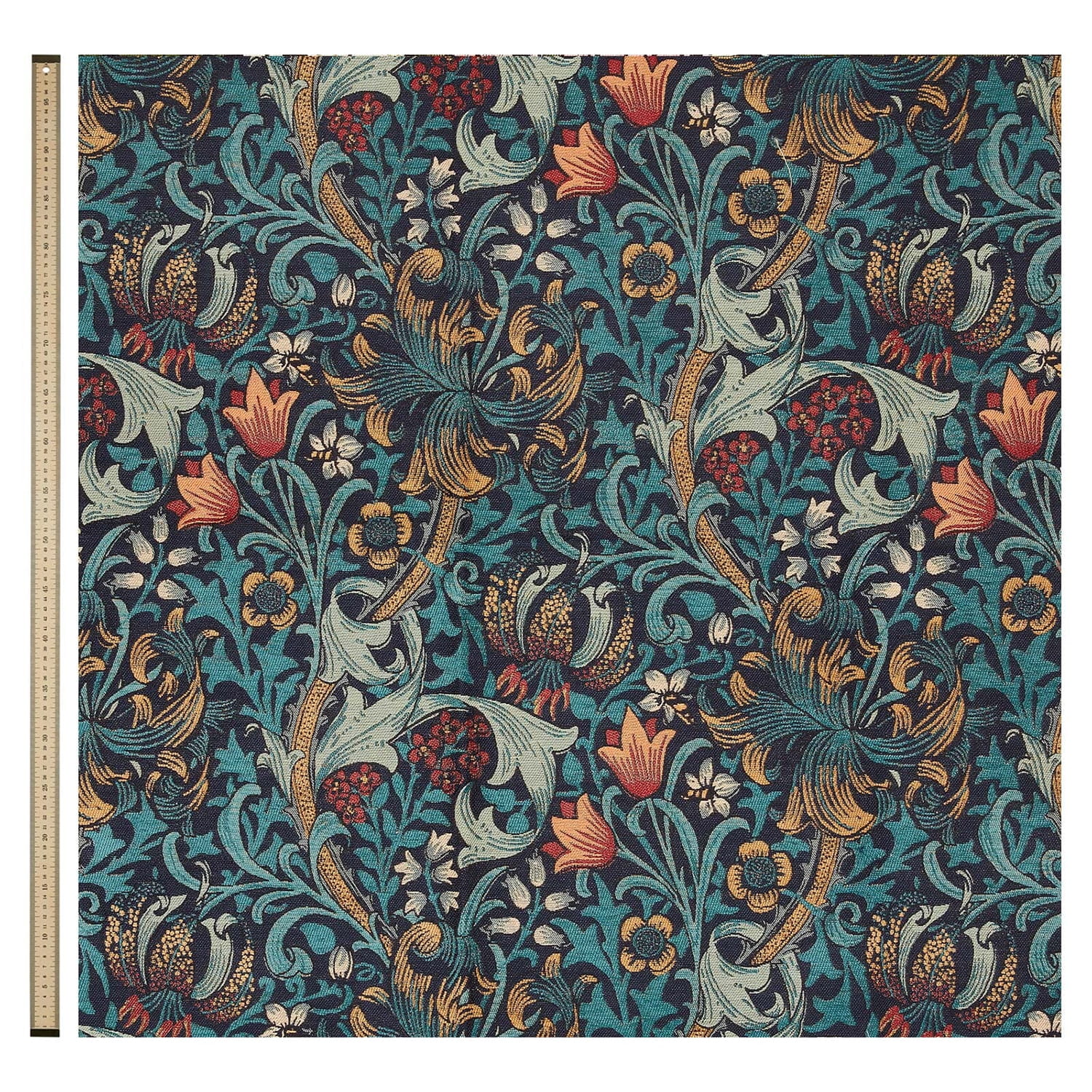 Tissu Golden Lily - Jacquard - Midnight