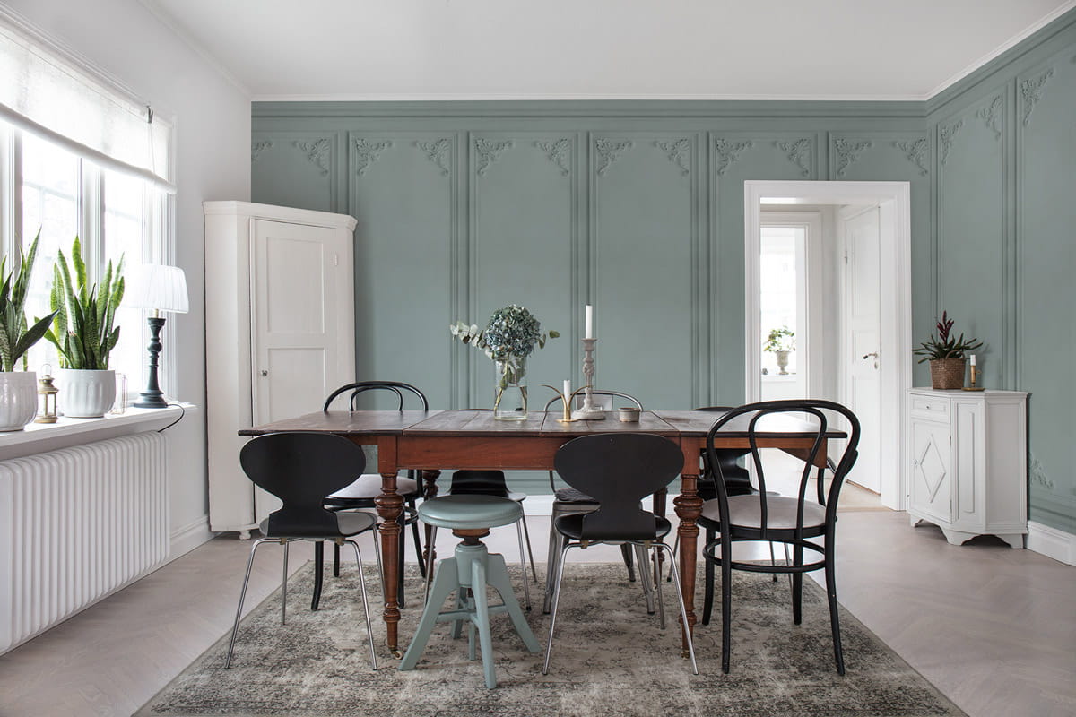 Wandbild French Panels - green