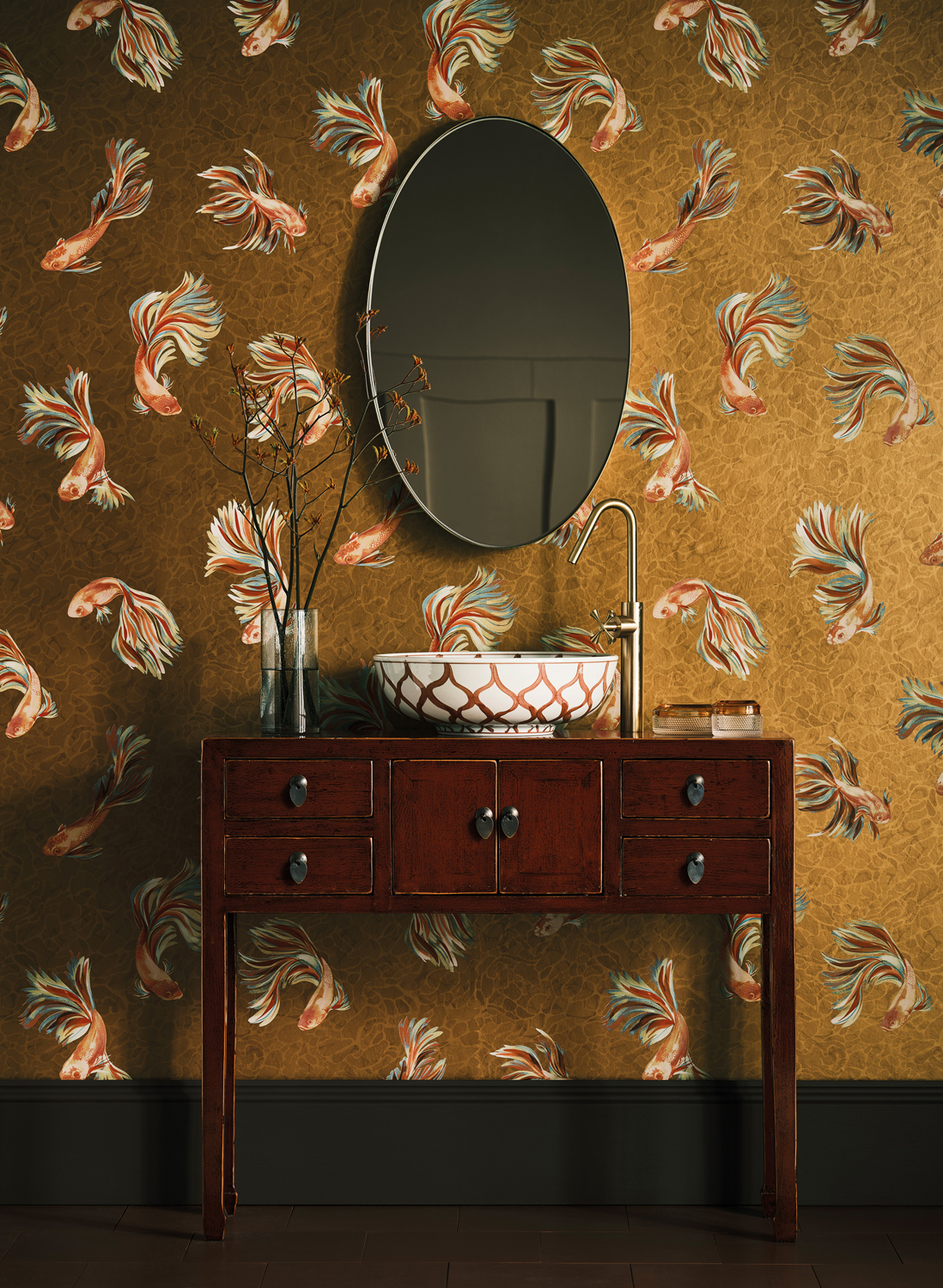 Tapete Aquaria - Metallic Gold