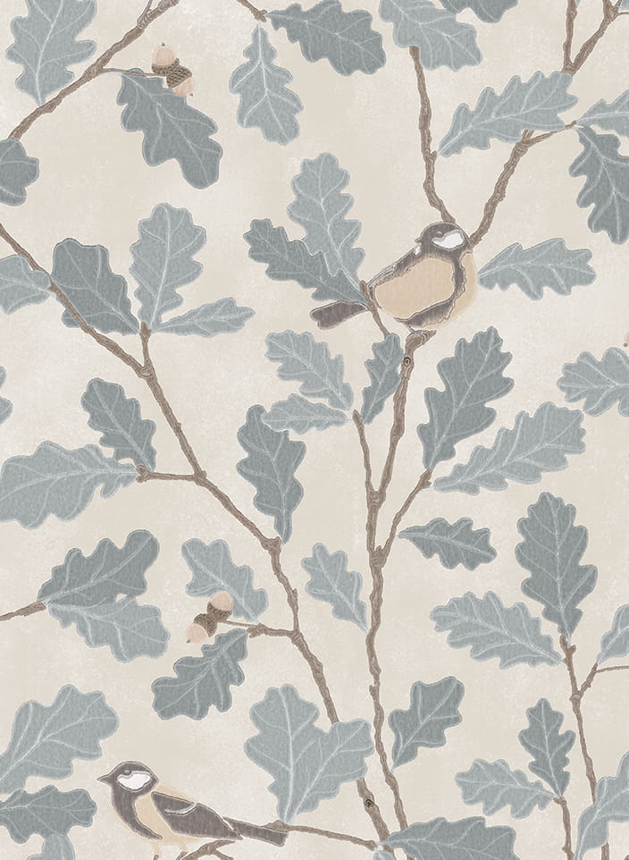 Wandbild Waldemar - Light Blue