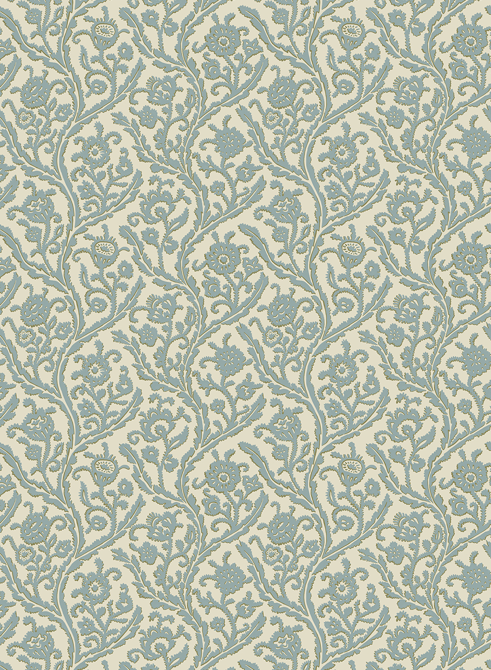 Papier peint Letti - Mid Blue
