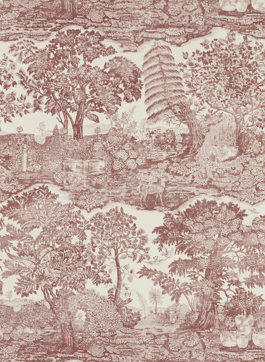 Papier peint Highgrove Toile - Oak