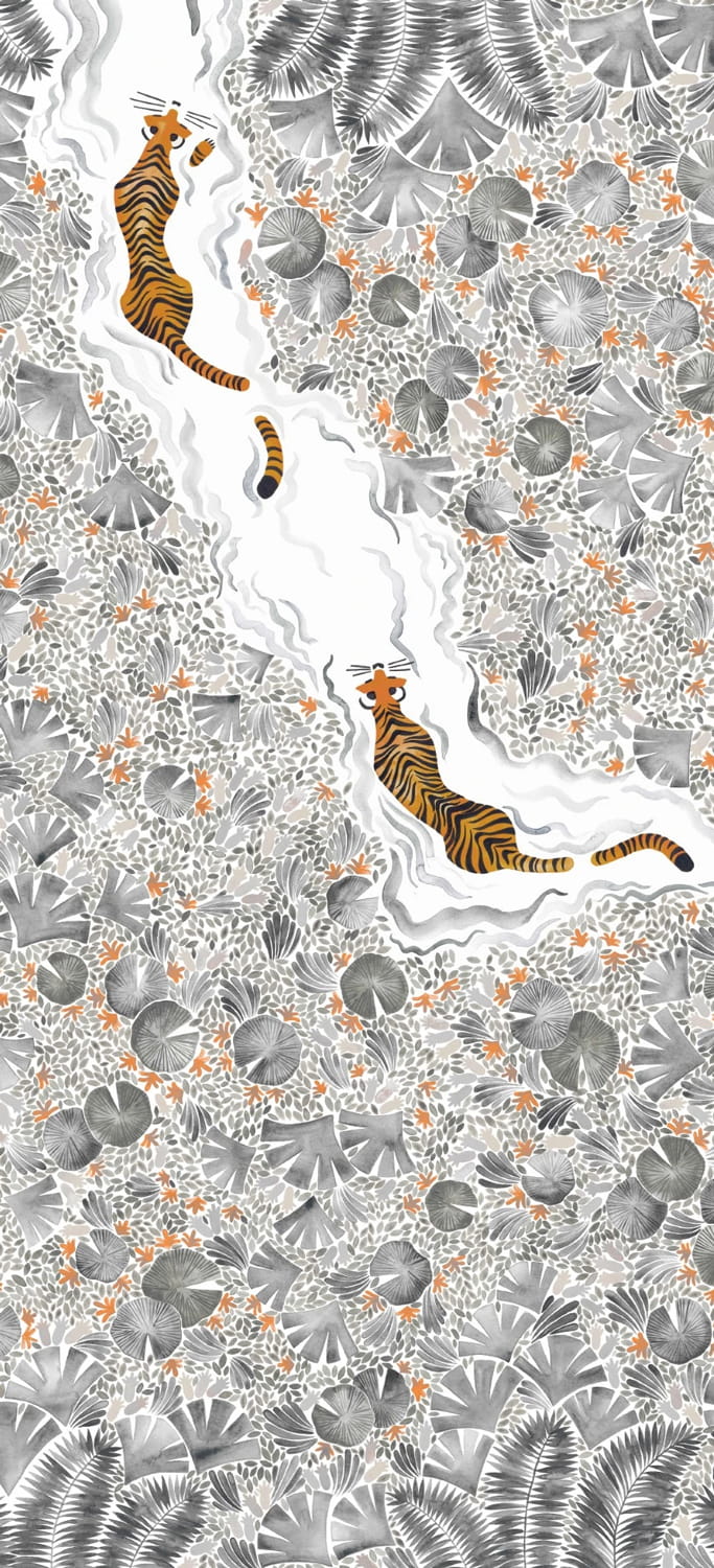 Wandbild Tigres Gris - B 4/5/6
