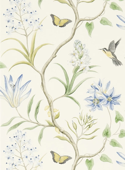 Tapete Clementine - Delft Blue
