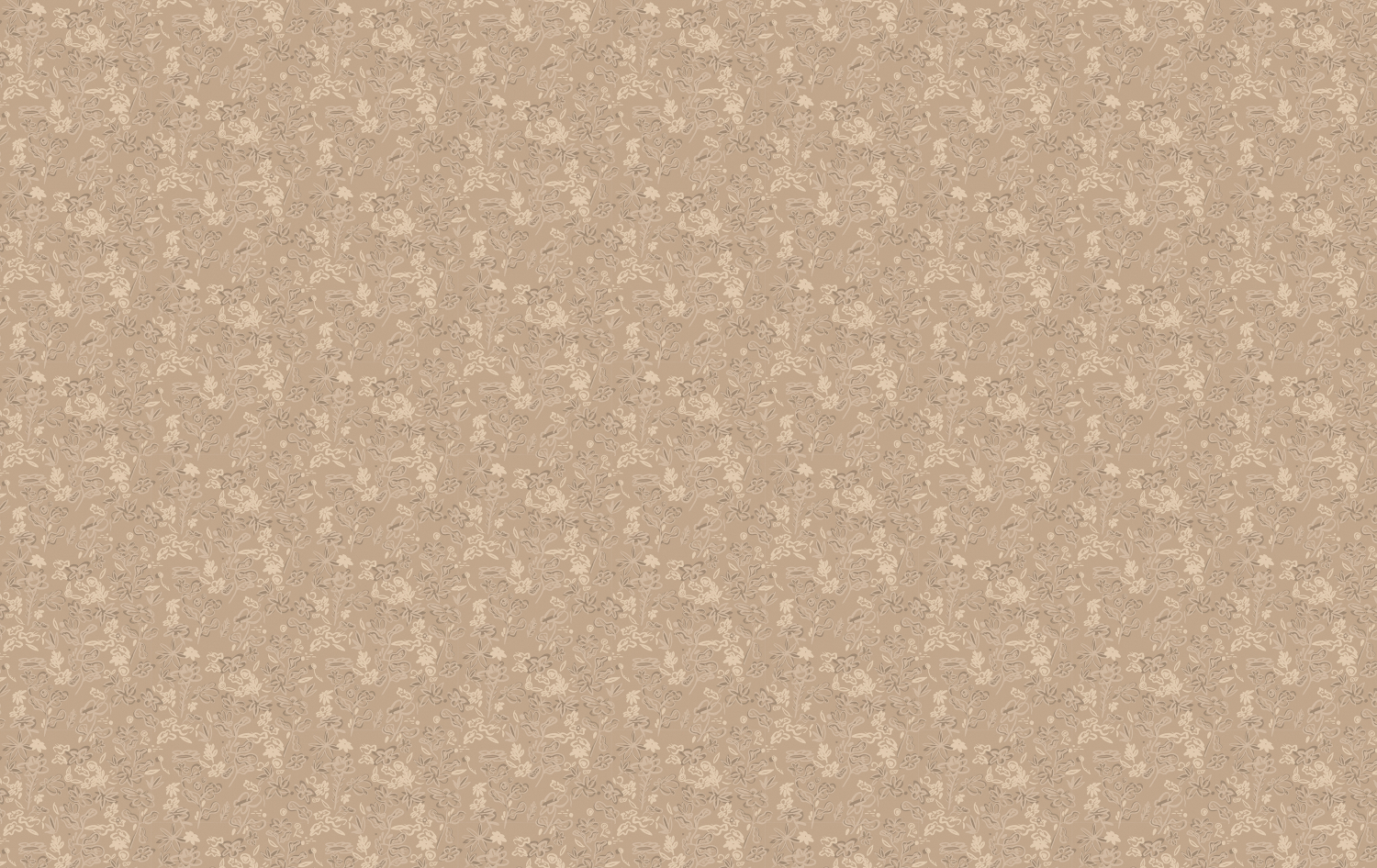 Tapete Crazy Flowers - Beige
