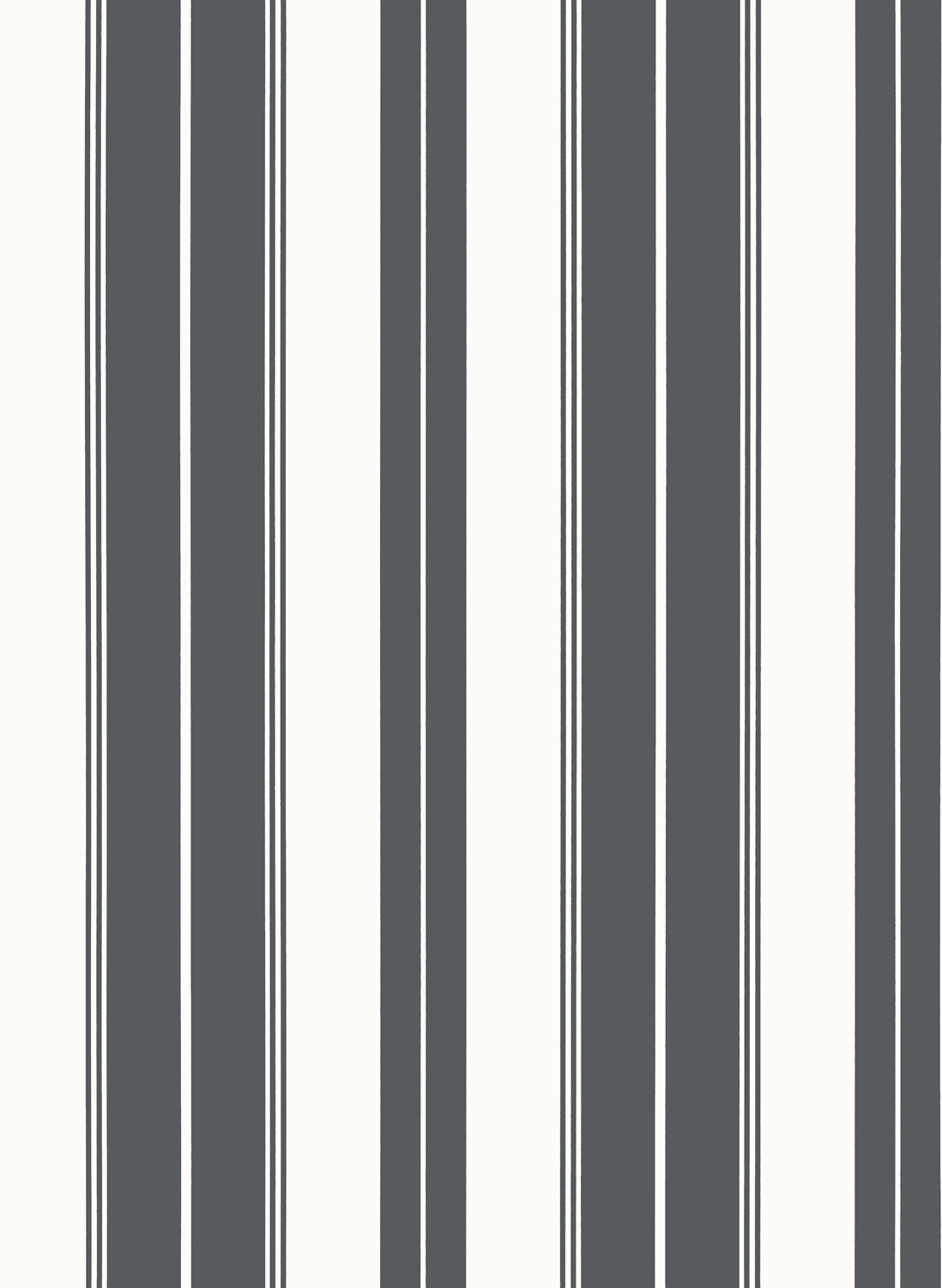 Tapete Norfolk Stripe - Charcoal/ Black