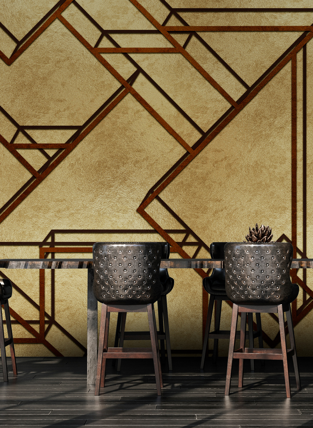 Wandbild L-Geometric Metallics