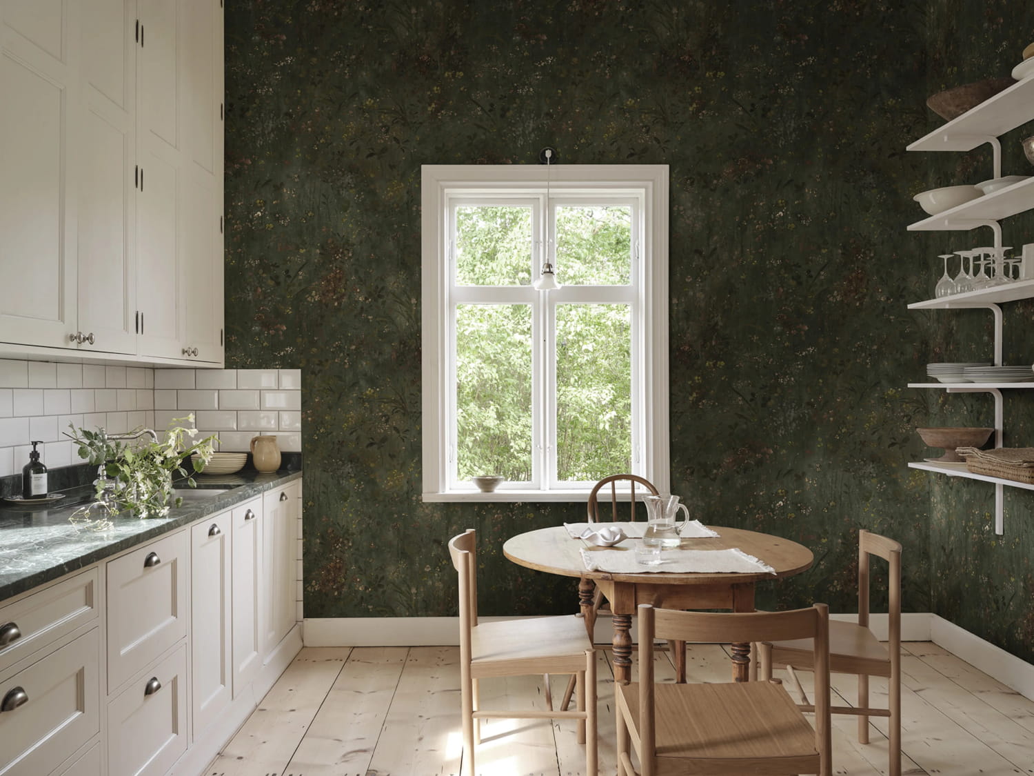 Wandbild Juni - Forest Green