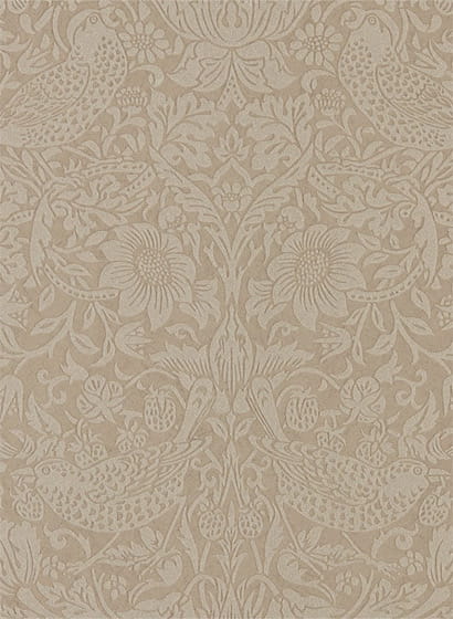 Tapete Pure Strawberry Thief - Taupe/ Gilver