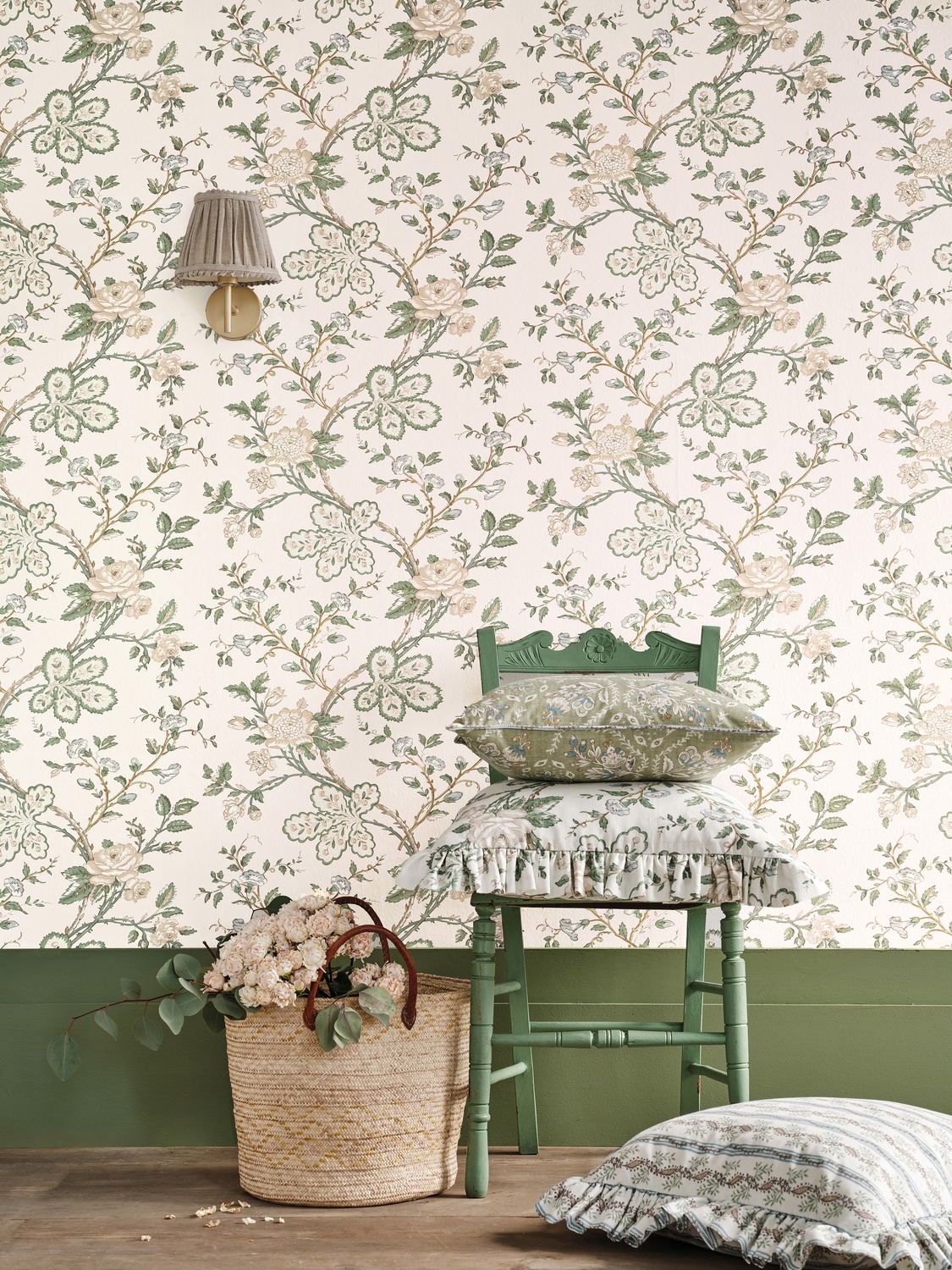 Tapete Genevieve - Green/ Blue/ Ivory