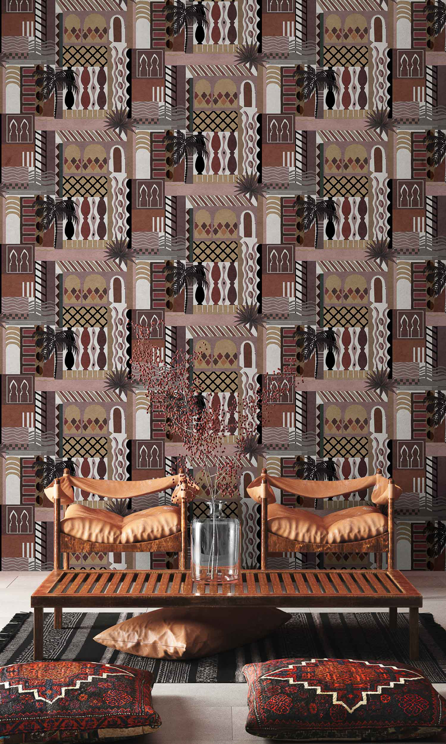 Tapete Majorelle - Terracotta