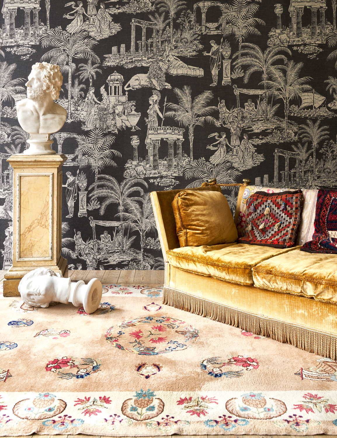 Tapete Mythologie Grecque - Onyx Beige