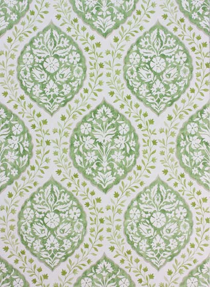 Tapete Marguerite - Green/ Ivory