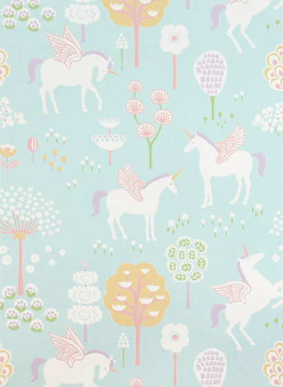 Tapete True Unicorns - Turquoise/ Lilac/ Pink/ Green/ Yellow/ White