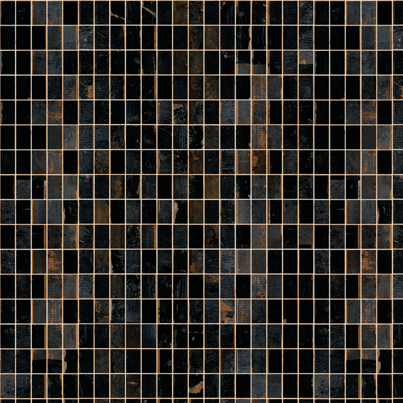 Tapete Waste Tiles - Black