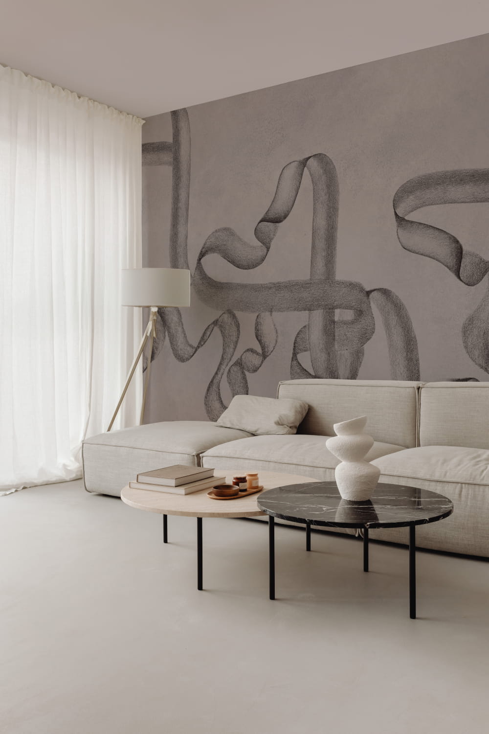 Wandbild Ribbon - Stone