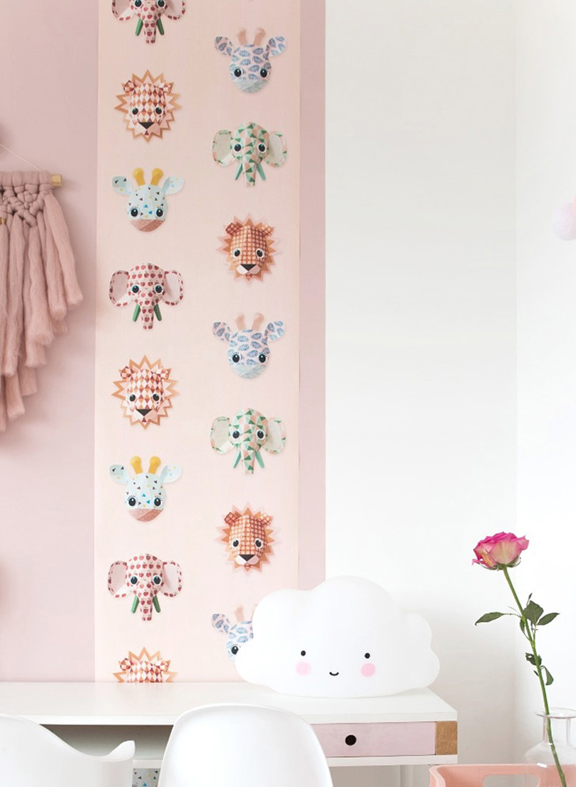 Tapete Wild Animals Pink