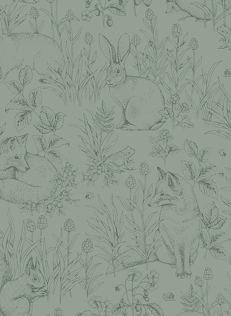 Papier peint Forest Friends