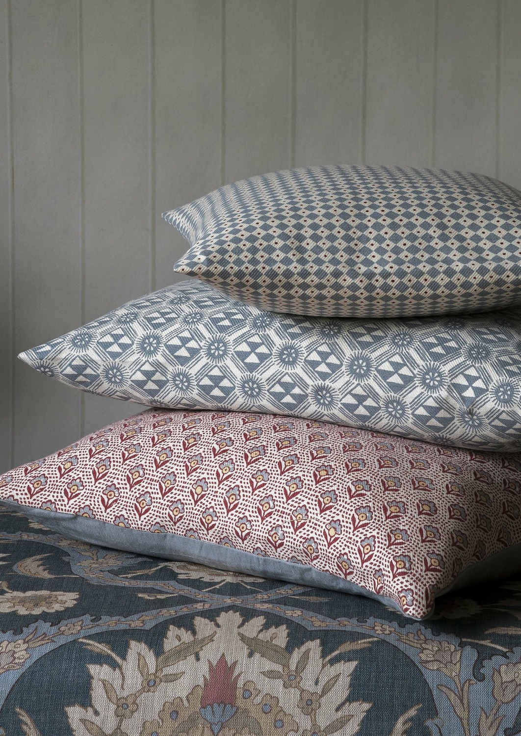 Fabric Diamond Dot - Wedgwood Blue