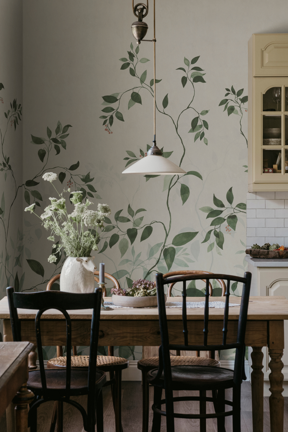 Wandbild Josefine - green