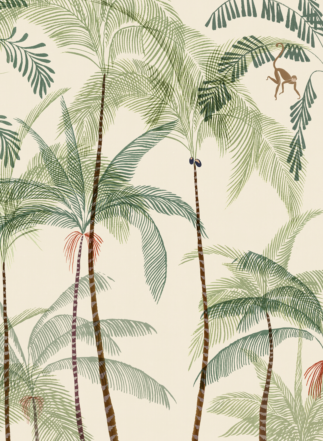 Wandbild Louie - green