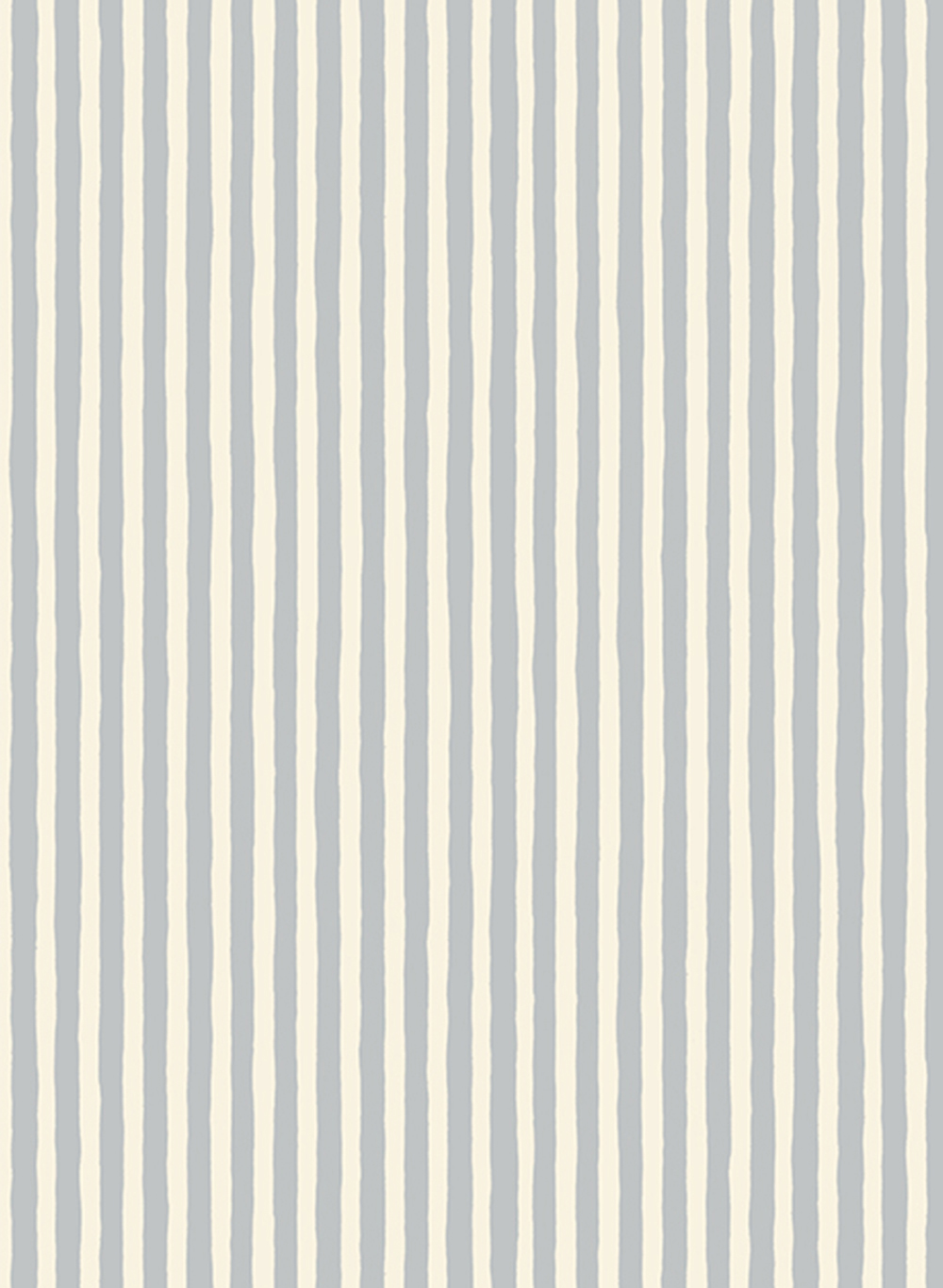 Tapete Hand Painted Stripe - Barton Blue/ Cotswold White