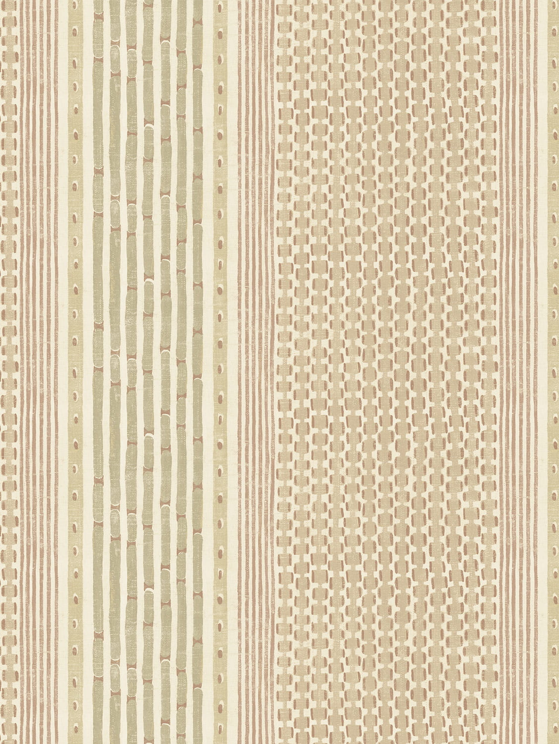 Tapete Rita Stripe - Blush and Soft Olive
