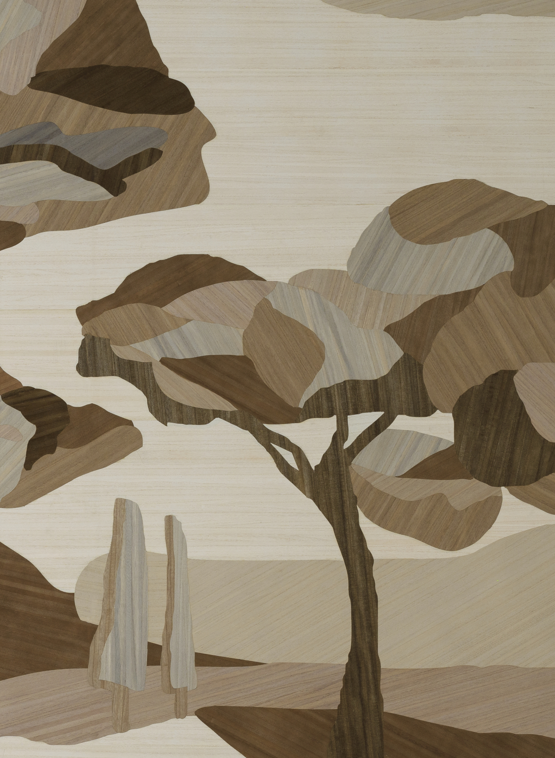 Wandbild Under The Sycamore Tree - Winter Landscape