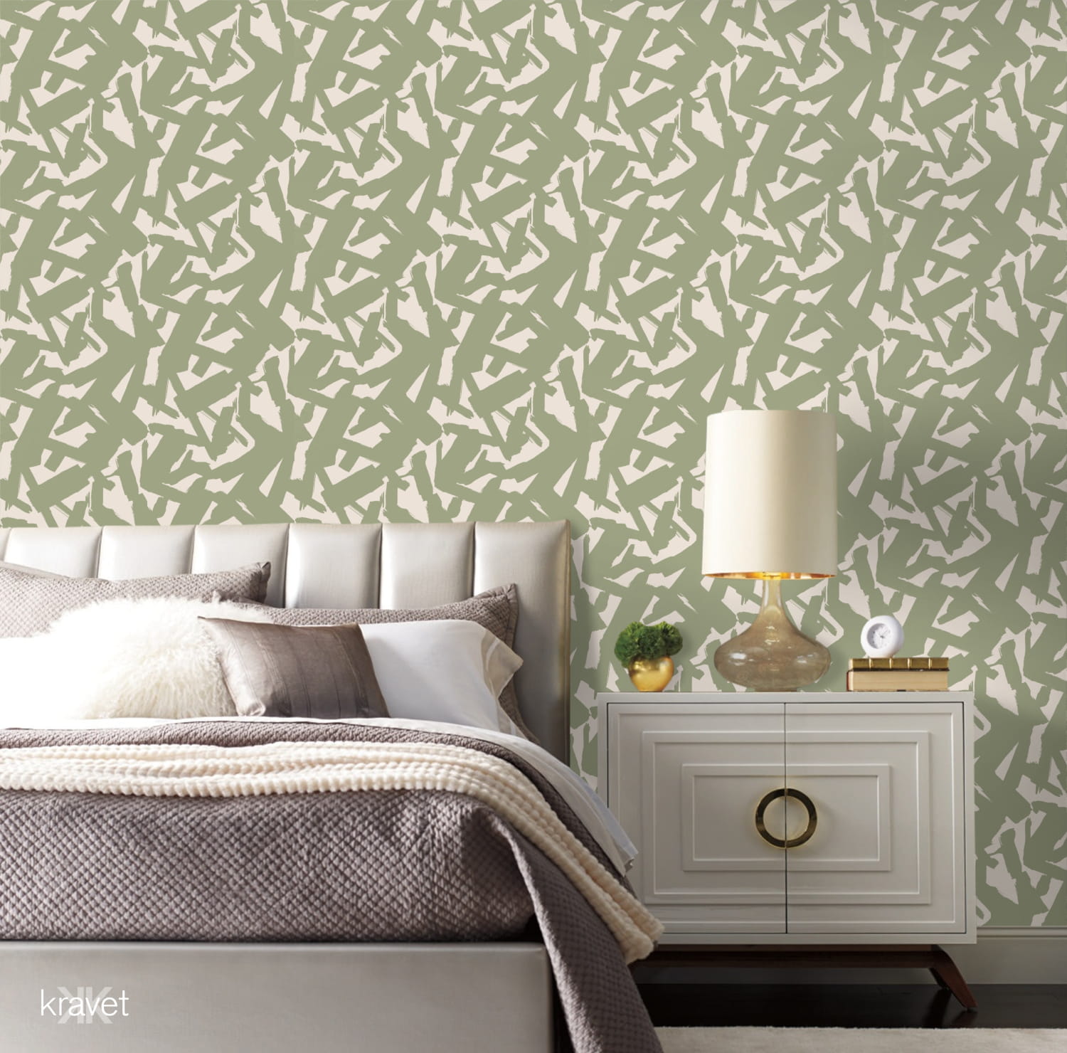 Tapete Bold Lines - Leaf
