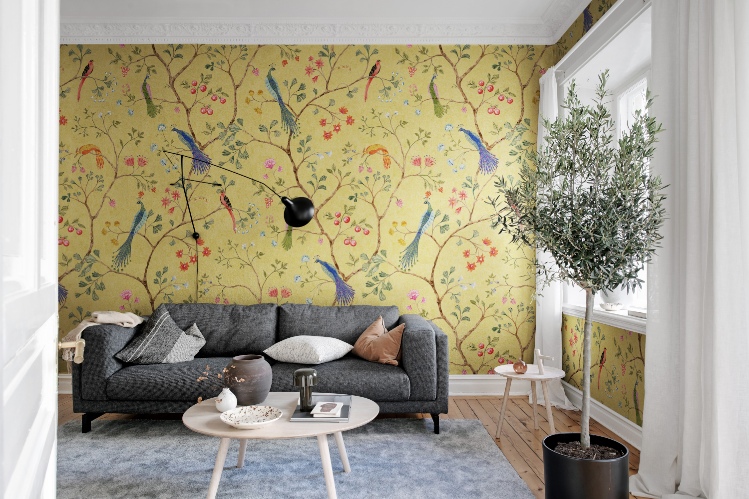 Wandbild Songbirds - Saffron