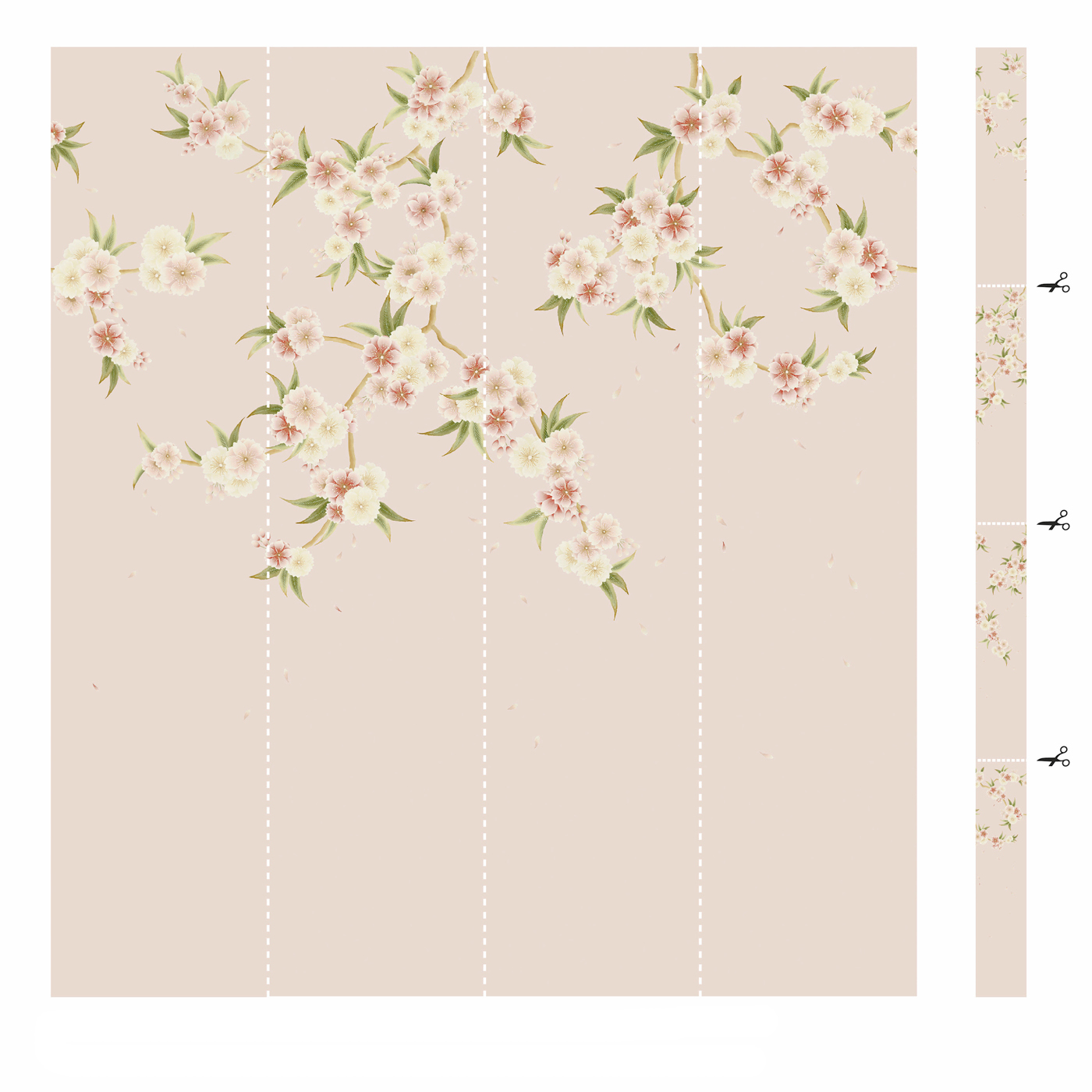 Wandbild Rosa - Blush Pearl/ Peony/ Meadow