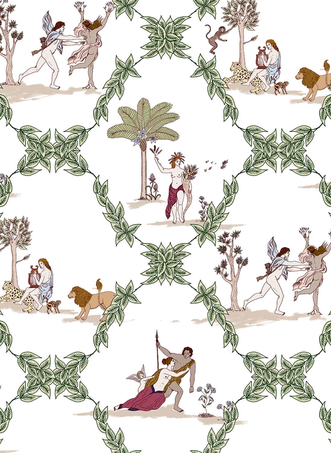 Tapete Neo-Bucolic - White