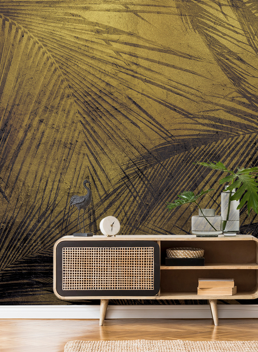 Wandbild Palms Metallics