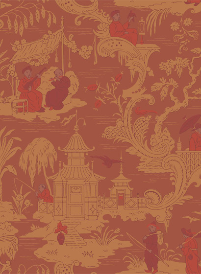 Tapete Chinese Toile - Red