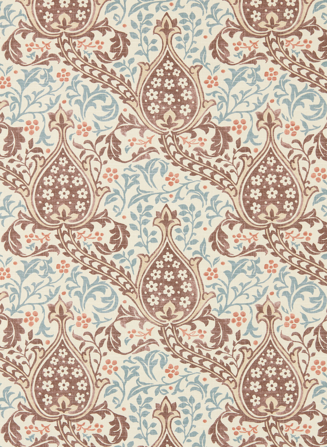 Tapete Persian Tulip - Umber/ Mineral Blue
