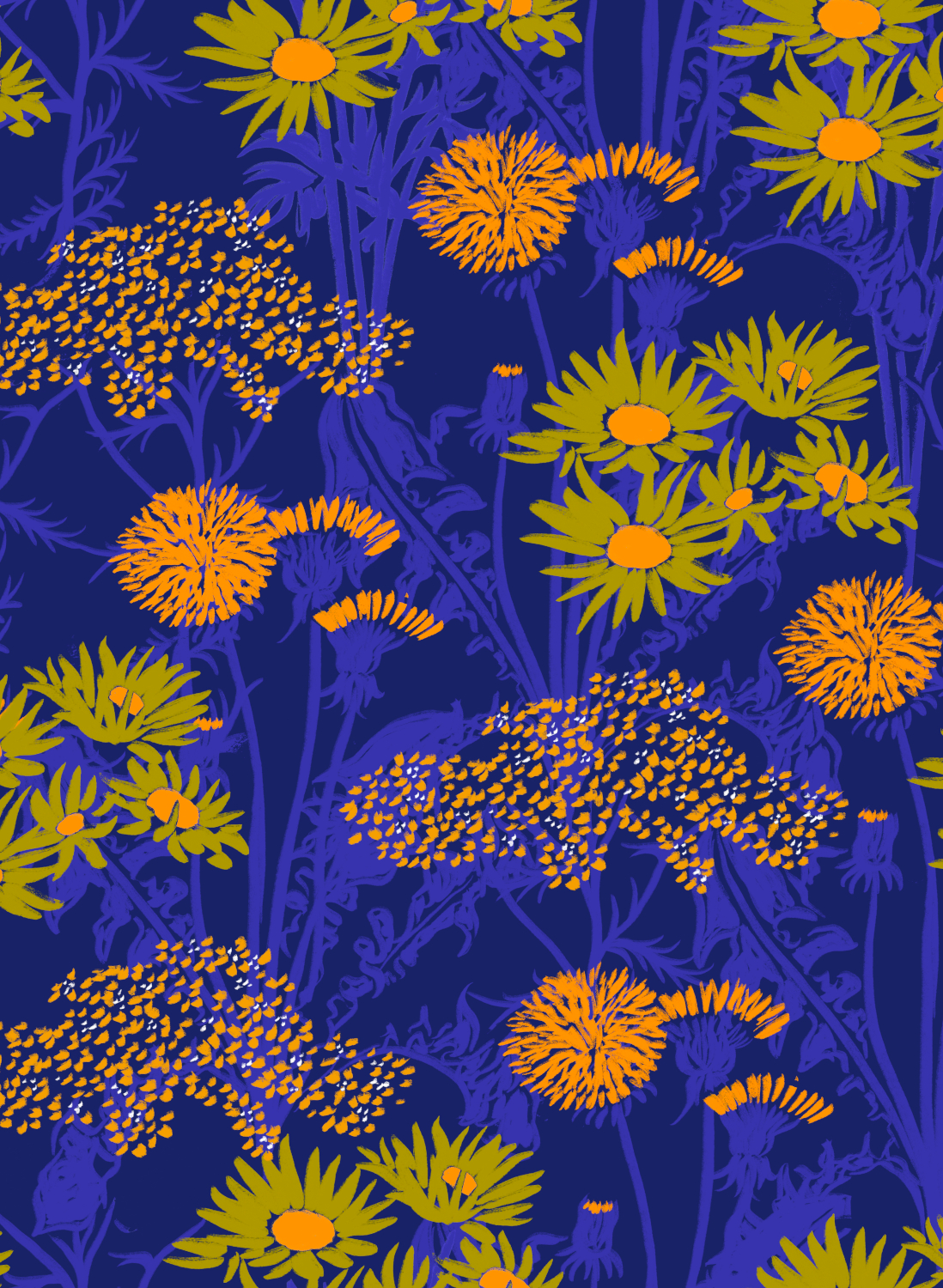 Tapete Picnic - Cobalt