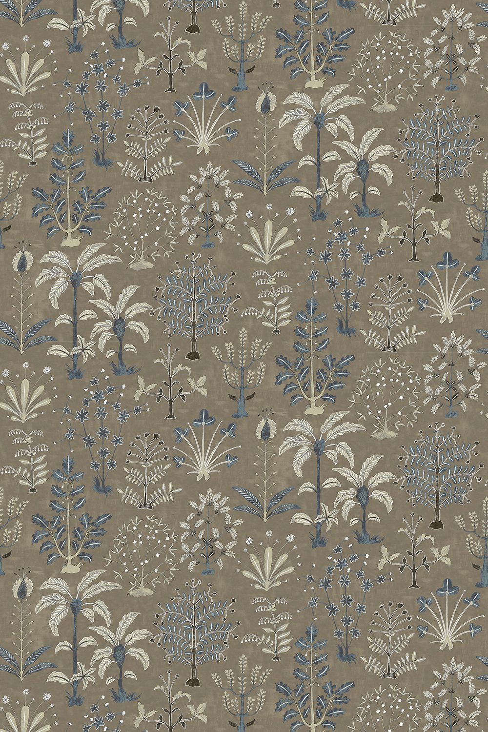 Tapete Cynthia - Mushroom and Blue