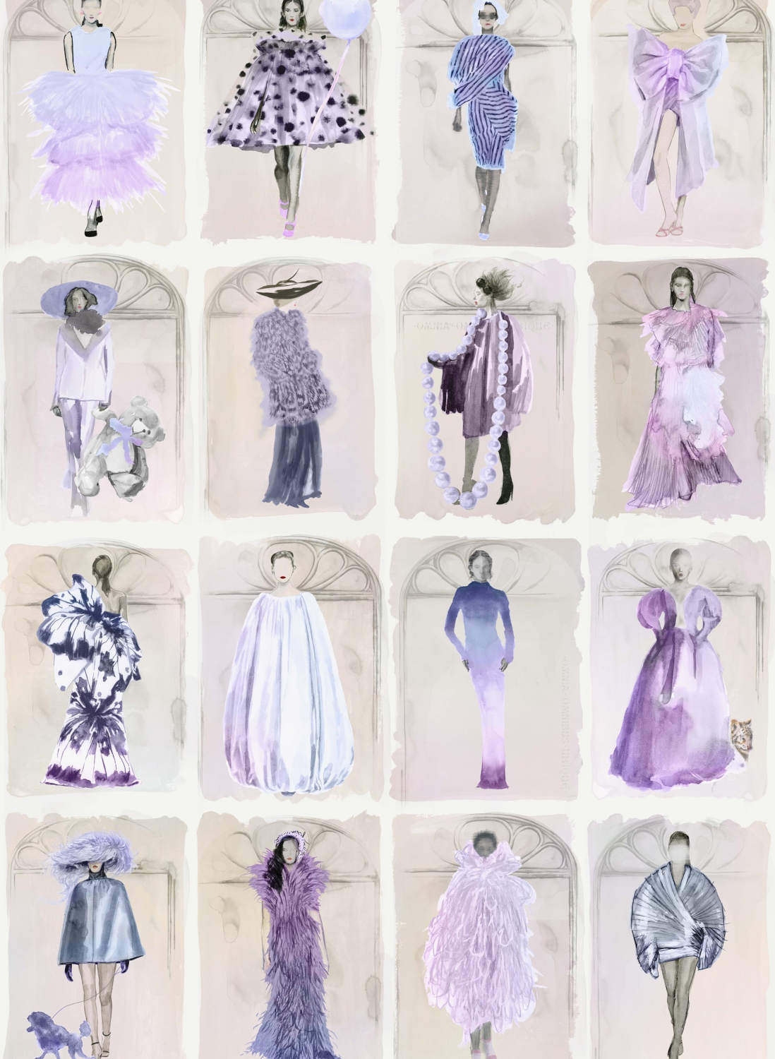 Tapete Couture Carousel with Windows - Lavender Pearl