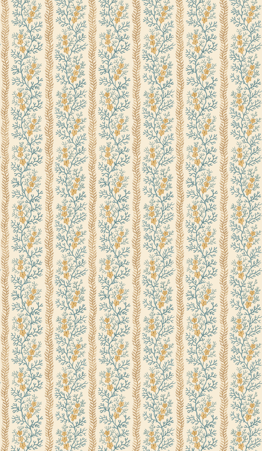 Tapete Symington - Ochre/ Blue