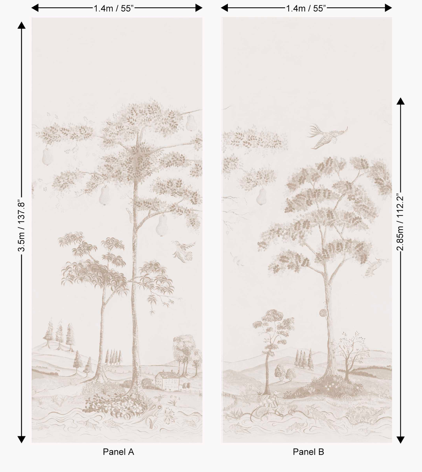 Wandbild Mythical Land - Clay