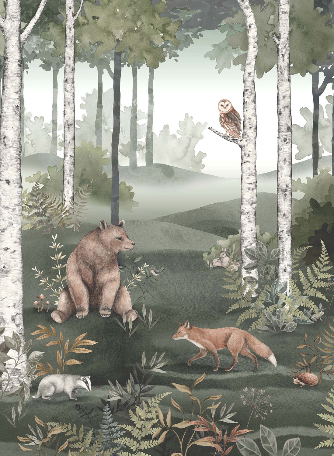 Wandbild Wild Forest - 6943