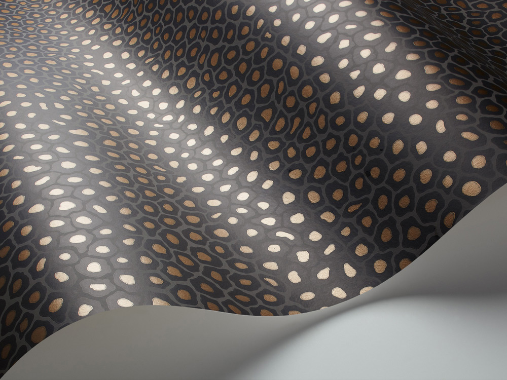 Tapete Senzo Spot - Charcoal/ Gold