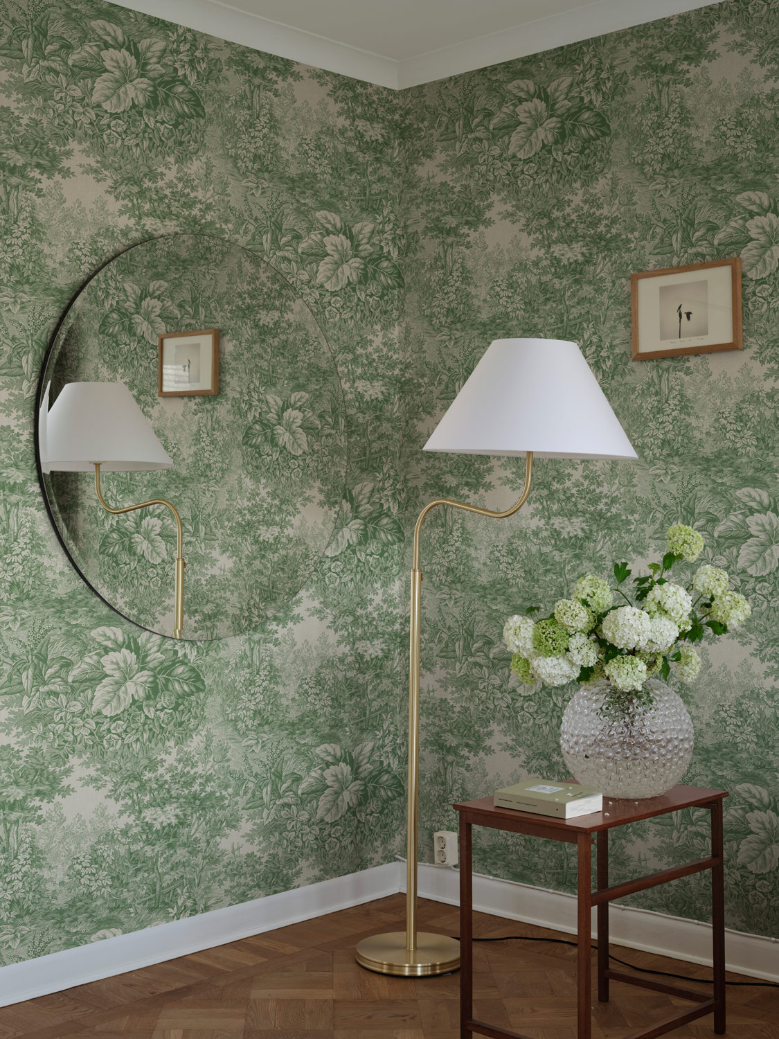 Wandbild Forest Toile - green