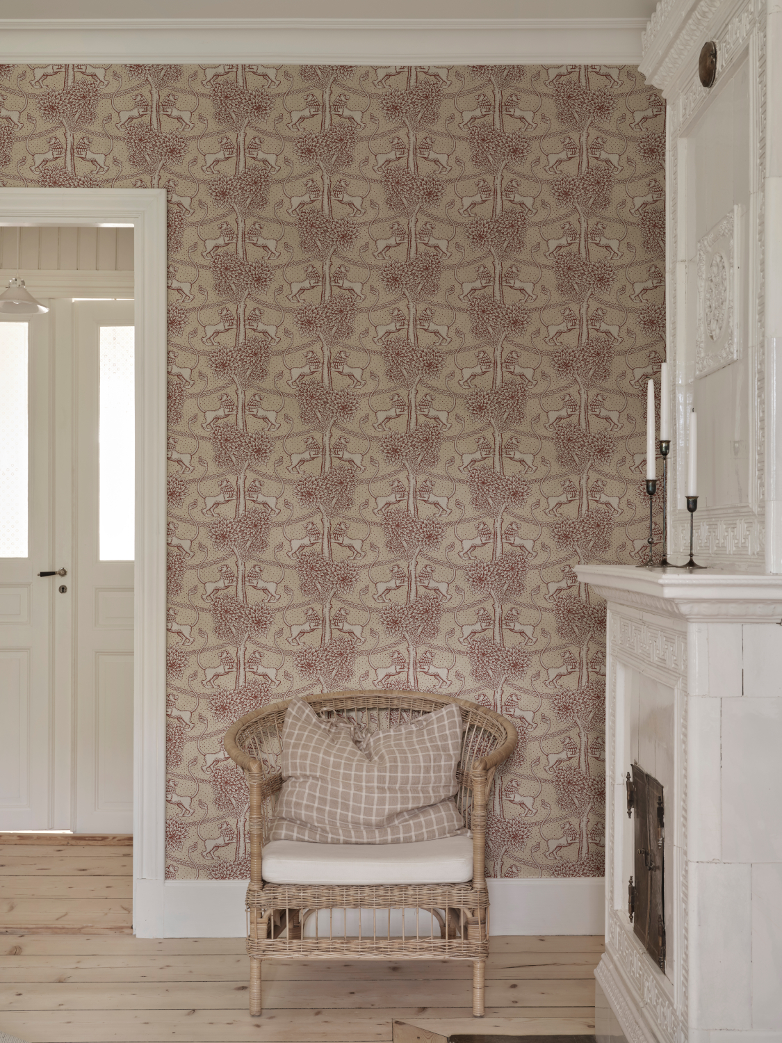 Wandbild Leopold - Burgundy
