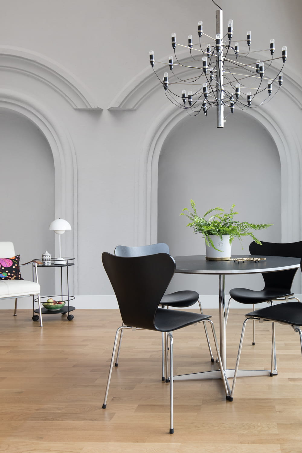 Wandbild Forest Vaults - White