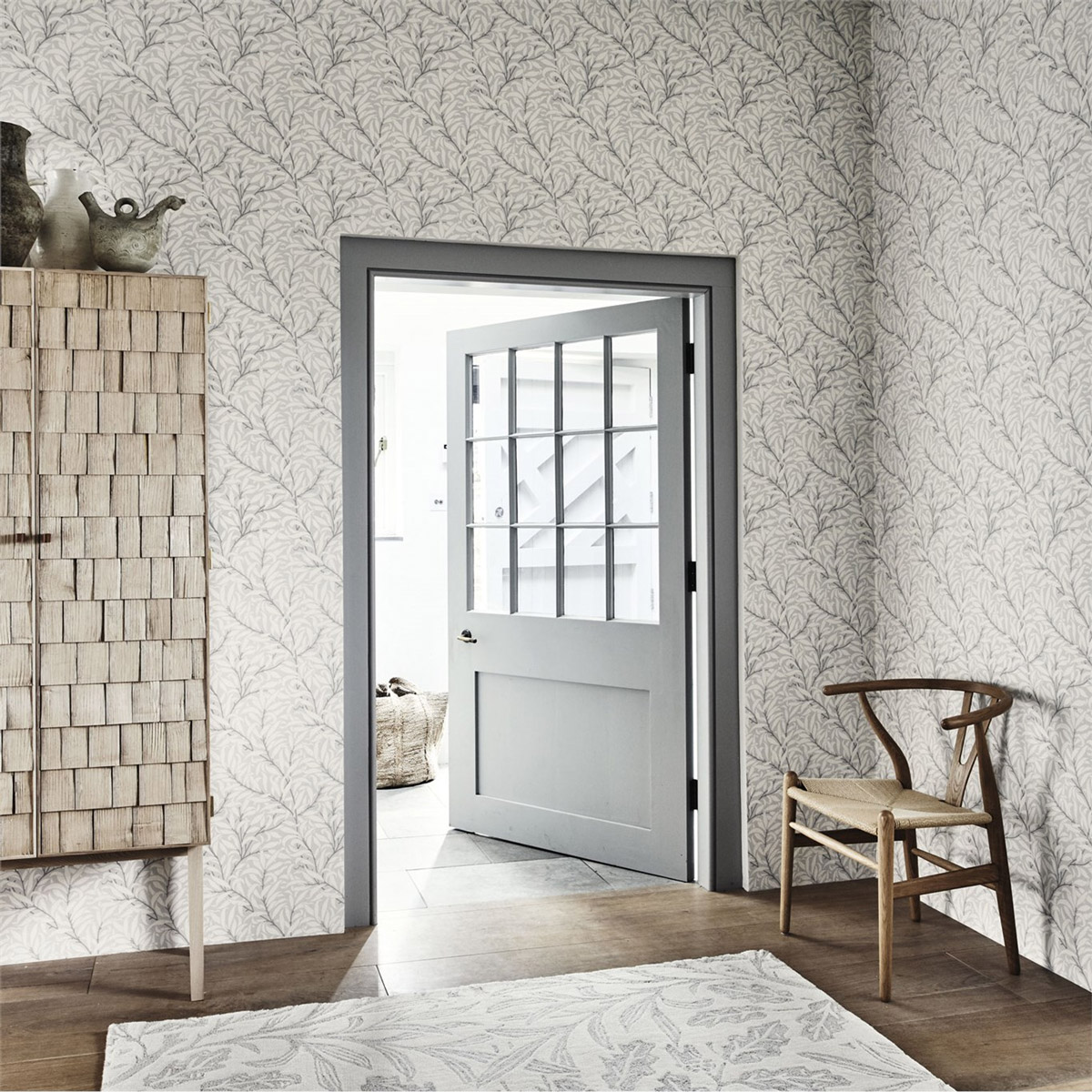 Tapete Pure Willow Bough - Ecru/ Silver