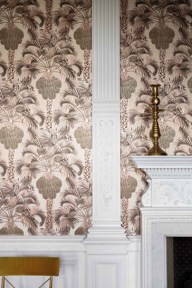 Tapete Hollywood Palm - Rose Gold