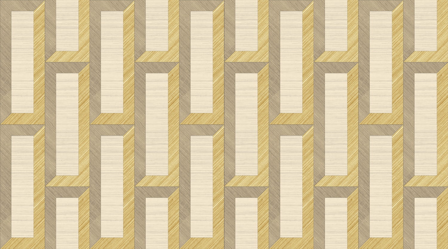 Tapete Biseau - Gold/ Beige